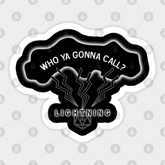 Call Lightning Sticker by Aethyrworlds